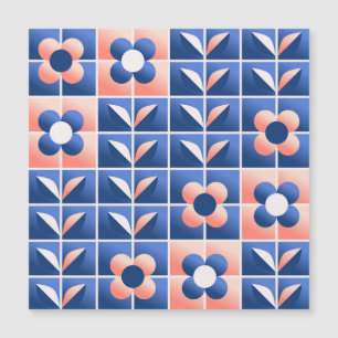 Retro gestileerde bloemen: mozaïekpatroon.
