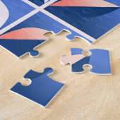 Retro gestileerde bloemen: mozaïekpatroon. legpuzzel (Zijkant)