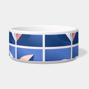 Retro gestileerde bloemen: mozaïekpatroon. voerbakje