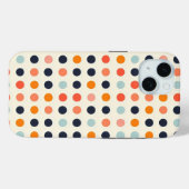 Retro-gestippeld patroon Case-Mate iPhone case (Achterkant (horizontaal))