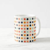 Retro-gestippeld patroon koffiemok (Voorkant rechts)