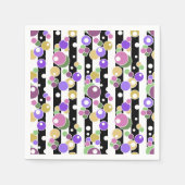 Retro, gestreept en stippen servet (Voorkant)