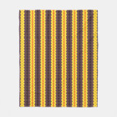 Retro gestreept fleece deken (Voorkant)