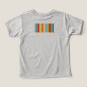 Retro gestreept kleurenpatroon (Design achterkant)