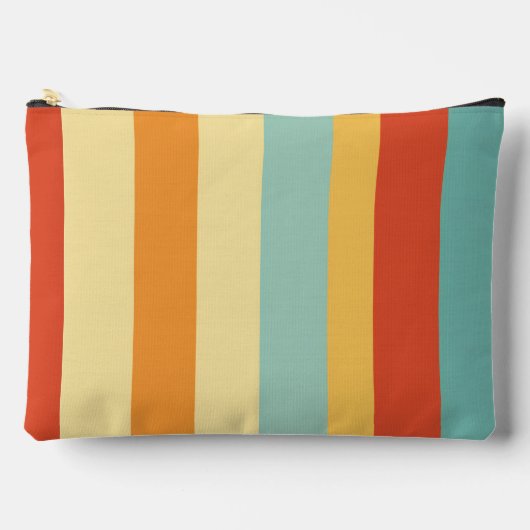 Retro gestreept kleurenpatroon etui (Voorkant)