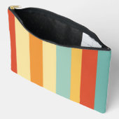 Retro gestreept kleurenpatroon etui (Open)