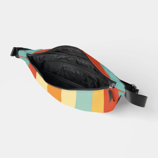 Retro gestreept kleurenpatroon heuptasje (Open)