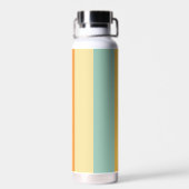 Retro gestreept kleurenpatroon waterfles (Achterkant)