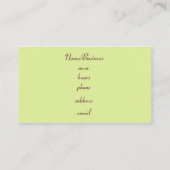 Retro gestreept Visitekaartje (Achterkant)