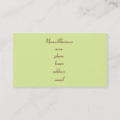 Retro gestreept Visitekaartje (Achterkant)