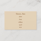 Retro gestreept Visitekaartje (Achterkant)