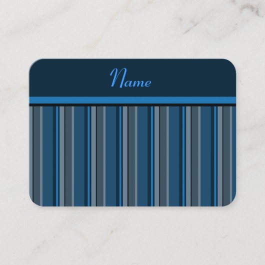Retro gestreept Visitekaartje (Voorkant)