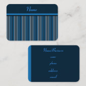 Retro gestreept Visitekaartje (Voorkant / Achterkant)