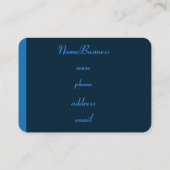 Retro gestreept Visitekaartje (Achterkant)