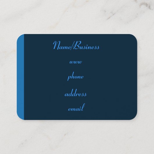 Retro gestreept Visitekaartje (Achterkant)