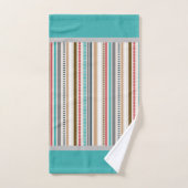 Retro Gestreepte Bad Handdoek (Handdoek)