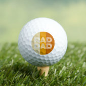 Retro gestreepte rad pa golfballen (Insitu Shirt)