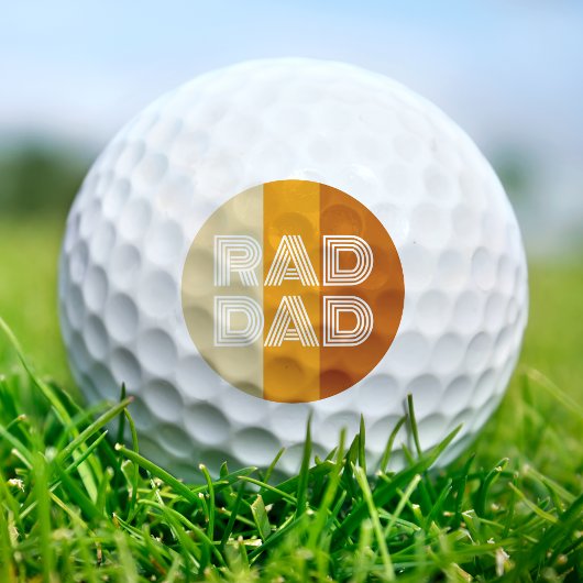 Retro gestreepte rad pa golfballen
