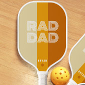 Retro Gestreepte Rad Pa Pickleball Paddle