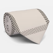 Retro gestreepte stropdas met patroon (Opgerold)