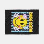 Retro gestreepte terug naar school kleuterschool g fleece deken (Voorkant (Horizontaal))