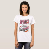 Retro Get In Losers We're Getting Spooky T-shirt (Voorkant volledig)