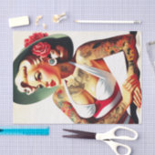 Retro getatoeëerd badpak Pin-up Tissuepapier (Craft)