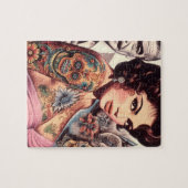 Retro Getatoeëerde Pin-up Legpuzzel (Horizontaal)