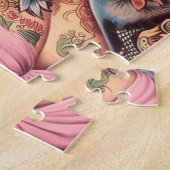 Retro Getatoeëerde Pin-up Legpuzzel (Zijkant)