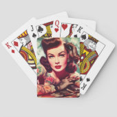 Retro Getatoeëerde Pin-up Pokerkaarten (Achterkant)