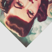 Retro Getatoeëerde Pin-up Tissuepapier (Detail)
