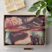 Retro Getatoeëerde Pin-up Tissuepapier (Geschenk)