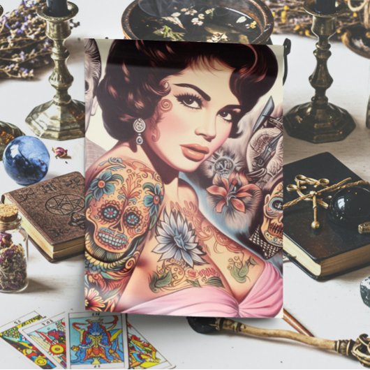 Retro Getatoeëerde Pin-up Tissuepapier
