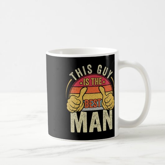 Retro getuige trouw bruidsjonkers Funny bruids bru Koffiemok (Rechts)