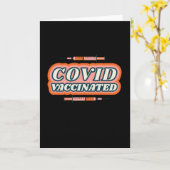 Retro  gevaccineerd kaart (Gele Bloem)