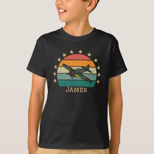 Retro gevechtsvliegtuig uit WOII T-shirt