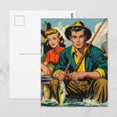 Retro Gevist strips Briefkaart (Voorkant / Achterkant)