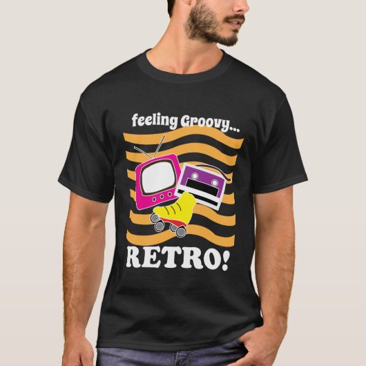 Retro Gevoel Groovy Retro T-shirt (Voorkant)