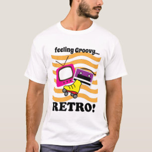 Retro gevoel groovy retro t-shirt