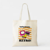 Retro gevoel groovy retro tote bag (Achterkant)