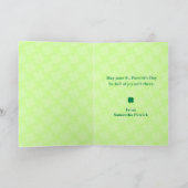 Retro Gevoel La La Geluks Kaart voor St. Patrick's (Binnen)