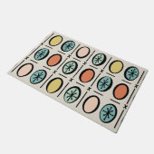 Retro  gevulde vervalsingspatroon pastels deurmat (Schuin)