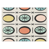 Retro  gevulde vervalsingspatroon pastels tafelkleed (Voorkant (Horizontaal))