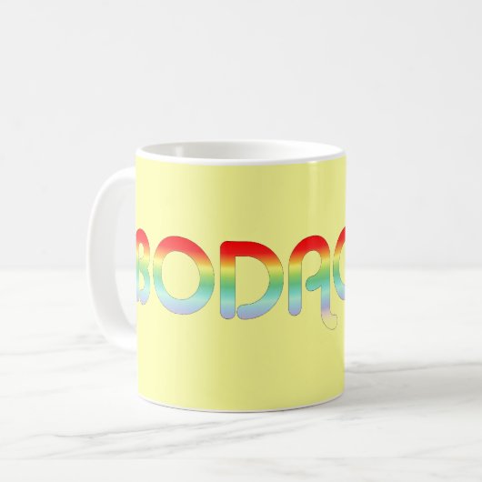 Retro Geweldige Bodacious 80s Mok (Voorkant links)