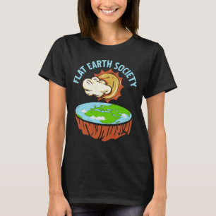 Retro Geweldige FLAT Earth Society Design Cadeau T-shirt