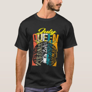 Retro Geweldige juni koningin koningin koninginnen T-shirt