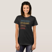 Retro Geweldige man sinds 2008 14 Wedding Anive T-shirt (Voorkant volledig)