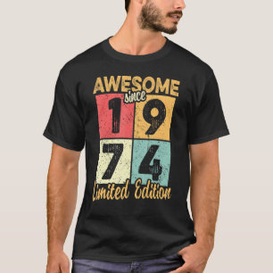 Retro Geweldige sinds 1974 Limited Edition 4 T-shirt