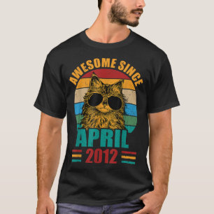 Retro Geweldige sinds april 2012 10e verjaardag 10 T-shirt