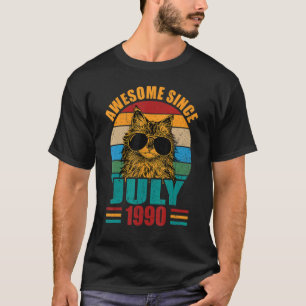 Retro Geweldige sinds juli 1990 32e Verjaardag 32 T-shirt